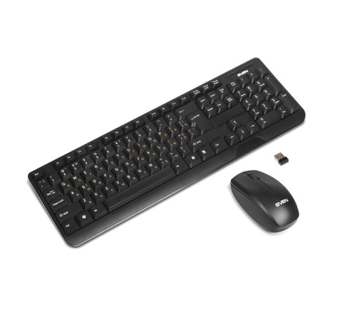Комплект (клавиатура/мышь) беспроводной SVEN Comfort 3300, черный