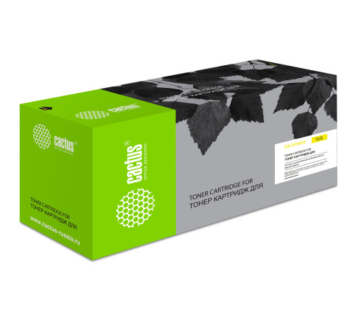 Картридж лазерный Cactus CS-CF462X CF462X для HP Color LJ Enterprise M652dn/M653d, желтый (22000 стр.)