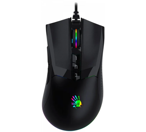Мышь проводная игровая A4Tech Bloody W90 Ma, 10000 dpi, USB, 7 кнопок, черный