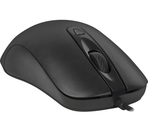 Мышь проводная Defender Classic MB-230, 4 кнопки, 1000/1200 dpi, черный