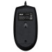 Мышь проводная Acer OMW126, 3 кнопки, 1000 dpi, USB, черный