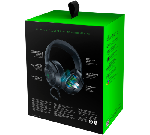 Гарнитура проводная Razer Kraken V3 XUSB, черный