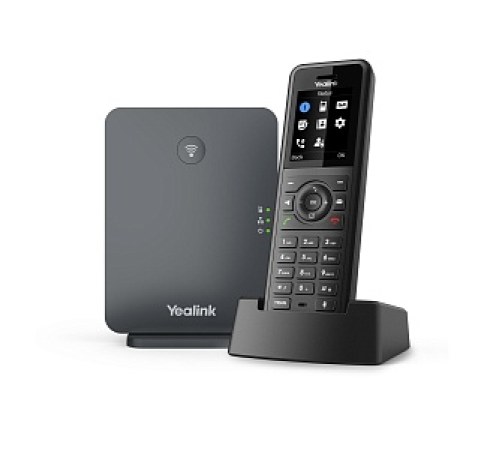 SIP-телефон YEALINK W77P (база W70B+трубка W57R) до 10 SIP-аккаунтов, до 10 трубок на базу, до 20 одновременных вызовов, черный