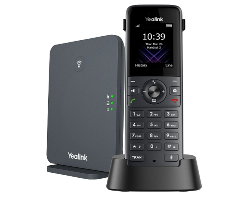 SIP-телефон YEALINK W73P (база W70B+трубка W73H) до 10 SIP-аккаунтов, до 10 трубок на базу, до 20 одновременных вызовов, черный SIP-телефон YEALINK W73P (база W70B+трубка W73H) до 10 SIP-аккаунтов, до 10 трубок на базу, до 20 одновременных вызовов, черный