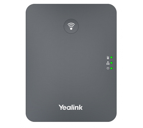 IP-базовая станция YEALINK W70B, до 10 SIP-аккаунтов, до 10 трубок на базу, до 20 одновременных вызовов, черный