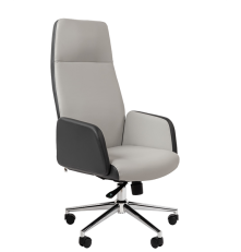 Офисное кресло Chairman 929, экопремиум, серый/светло-серый