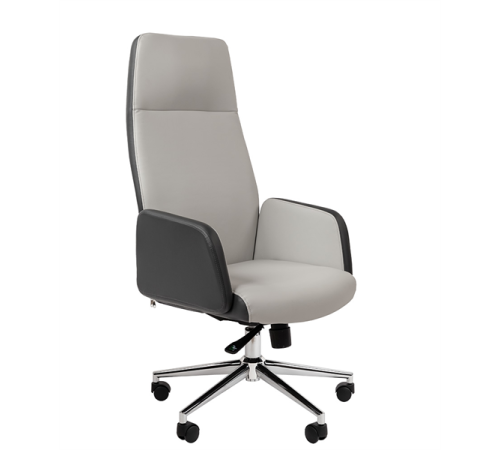 Офисное кресло Chairman 929, экопремиум, серый/светло-серый