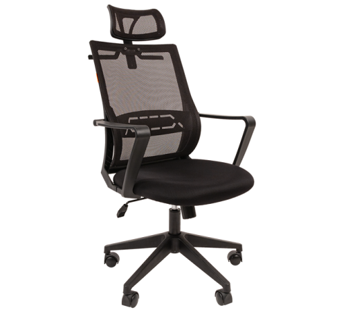 Офисное кресло Chairman 545, экокожа, черный