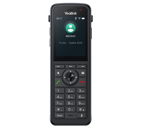 IP-телефон YEALINK AX86R, 2.4", Wi-Fi 6, IP67, Alarm, виброоповещение, Bluetooth, 3.5 mm, Type-C, SNC, звук HD, черный