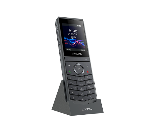 SIP-телефон LINKVIL W620W, 8 SIP-аккаунтов, 2.4" 240 х 320 цветной экран, BT 5.0, 3000 mAh, черный