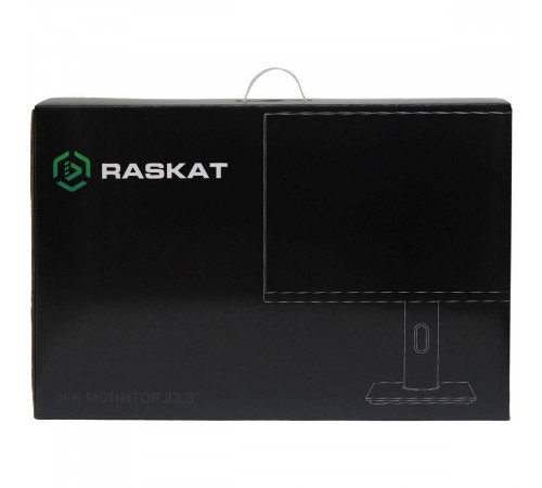 Монитор 23.8" Raskat I24F10DAP 23.8" (IPS, 1920-1080, VGA+HDMI+DP, 5ms, 178°/178°, 1000:1, 100Hz, Pivot, Black)