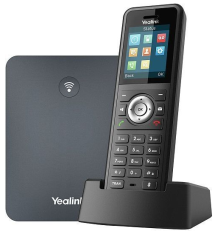 SIP-телефон YEALINK W79P (база W70B+трубка W59R) до 10 SIP-аккаунтов, до 10 трубок на базу, до 20 одновременных вызовов, черный