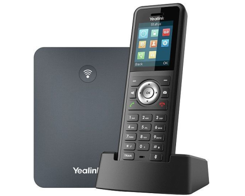 SIP-телефон YEALINK W79P (база W70B+трубка W59R) до 10 SIP-аккаунтов, до 10 трубок на базу, до 20 одновременных вызовов, черный SIP-телефон YEALINK W79P (база W70B+трубка W59R) до 10 SIP-аккаунтов, до 10 трубок на базу, до 20 одновременных вызовов, черный