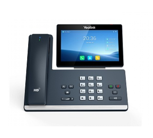 SIP-телефон YEALINK SIP-T58W Pro,  16 аккаунтов, цветной сенсорный экран 7" 1024х600, Android, WiFi, Bluetooth трубка, GigE, без БП, черный