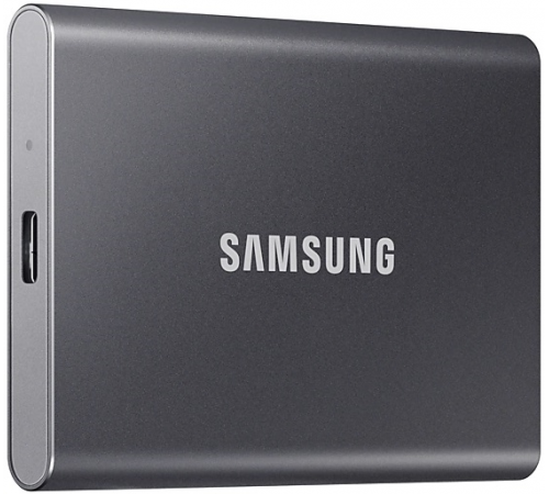 Внешний накопитель SSD 2TB Samsung T7, USB 3.2, серый