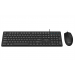 Комплект (клавиатура/мышь) проводной Philips SPT6264, USB 2.0, 104 клав/3 кнопки, 800-2400dpi, русская заводская раскладка, чёрный