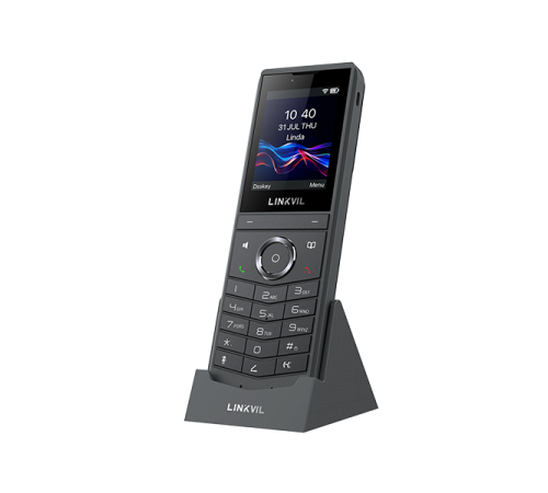 SIP-телефон LINKVIL W620W, 8 SIP-аккаунтов, 2.4" 240 х 320 цветной экран, BT 5.0, 3000 mAh, черный