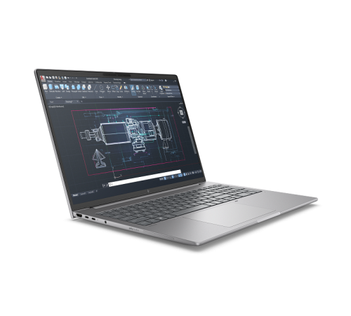 Ноутбук HP Zbook 8 G1i 16, Intel U7-255H/16Gb DDR5/1Tb SSD/NVIDIA RTX A500 4GB GDDR6/16"/WUXGA/1920x1200/IPS/HD Webcam/Win11Pro Multilang/Eng/Rus kbd/серый