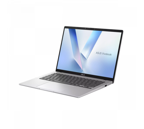 Ноутбук ASUS Vivobook 14 X1407QA-LY099W, Snapdragon X  X1 26 100/16GB LPDDR5X/1TB SSD/Qualcomm Adreno GPU/14"/WUXGA/1920x1200/16:10 Wi-Fi 6E+BT 5.3/Win 11 Home/серебристый