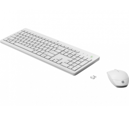 Комплект (клавиатура/мышь) беспроводной HP 230, USB, белый