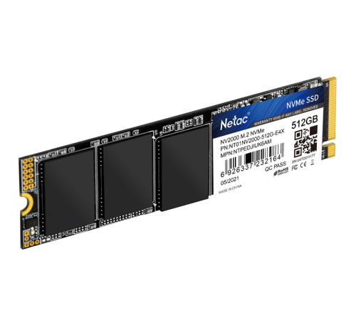 Твердотельный накопитель Netac NV2000, 512GB, M.2(22x80mm)
