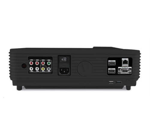 Проектор Cactus CS-PRO.09B, WXGA, LCD, 3000Lm, 1280x720, 2000:1, 2xUSB typeA, 2xHDMI, черный