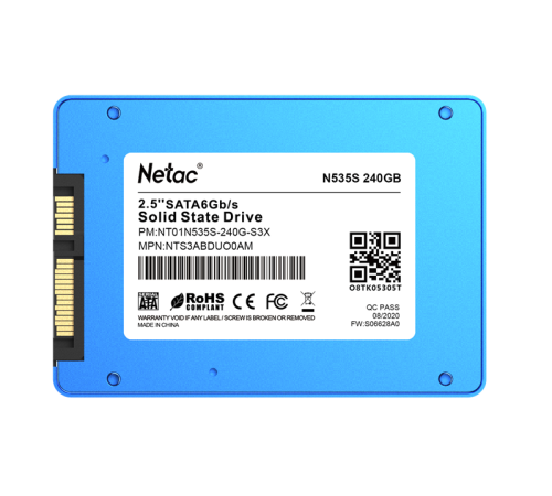 Твердотельный накопитель Netac N535S, 240GB, 2.5"
