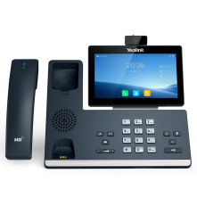 SIP-телефон YEALINK  SIP-T58W Pro с камерой,  16 аккаунтов, цветной сенсорный экран 7" 1024х600, Android, WiFi, bluetooth трубка, GigE, CAM50, без БП, черный