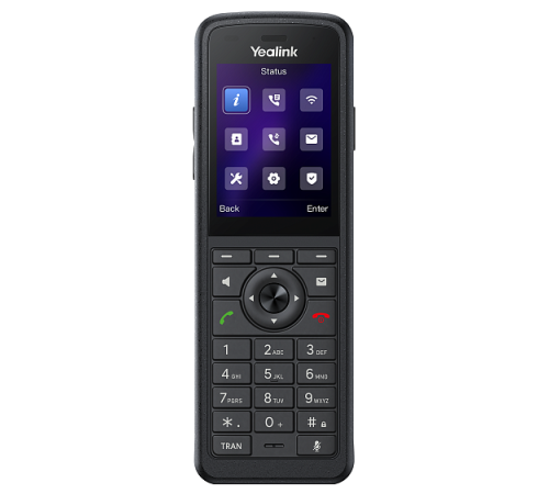 IP-телефон YEALINK AX86R, 2.4", Wi-Fi 6, IP67, Alarm, виброоповещение, Bluetooth, 3.5 mm, Type-C, SNC, звук HD, черный