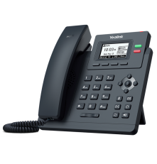 SIP-телефон YEALINK SIP-T31W, 2 аккаунта, дисплей 2.3", Wi-Fi, PoE, БП в комплекте, черный