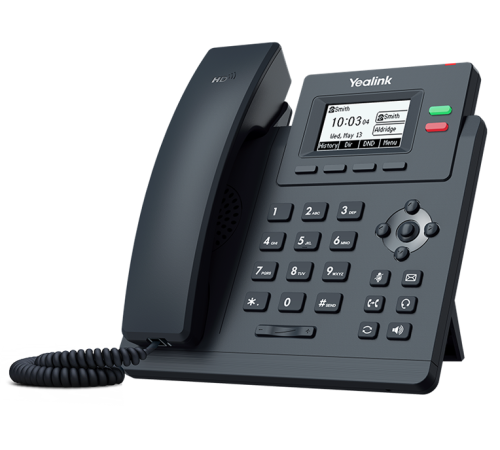 SIP-телефон YEALINK SIP-T31W, 2 аккаунта, дисплей 2.3", Wi-Fi, PoE, БП в комплекте, черный