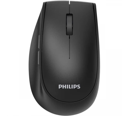 Мышь беспроводная Philips SPK7627, 2.4 GHz, bluetooth 3.0/5.0, 5 кнопок, 1600 dpi, аккумулятор, черный