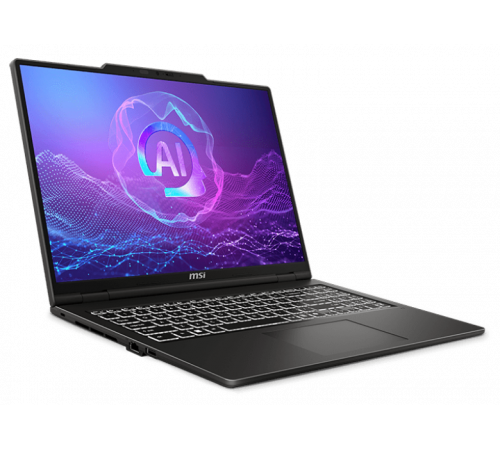 Ноутбук MSI Venture 16 AI A2HMG, Intel Ultra 7 255H, 16", 16:10, 2K, OLED, 2048*1280, 120Hz, DDR5 32GB (16GB*2), 1TB SSD, Intel Arc Graphics, Win 11 Pro, серый