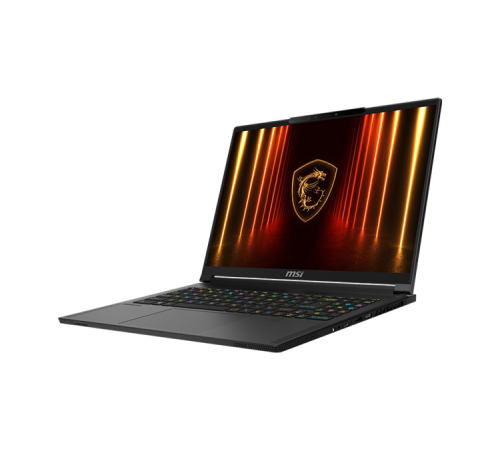 Ноутбук MSI Stealth 16 AI A2HWFG-086XRU, Intel Core 7 255H/16"/16:10/QHD+2560x1600/OLED/DDR5 32GB (16GB*2)/1TB SSD/NV RTX 5060 (GDDR7 8GB)/Dos/черный