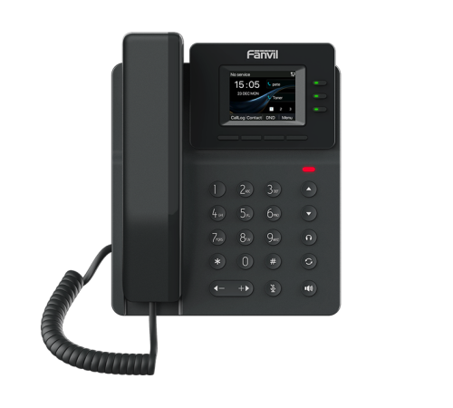 SIP-телефон Fanvil V60W, 4 SIP-аккаунта, 2.4" 320x240 цветной экран, POE, БП в комп., 2x100 Mbps, Wi-Fi 6, BT 5.4, черный