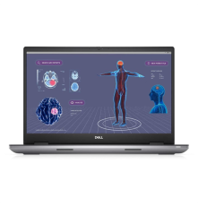 Ноутбук DELL Precision 7780, Intel Core i7-13850HX, 17.3", UHD, 128GB DDR5, 2TB SSD, NV RTX 5000, Linux, KB Eng/Rus, серый