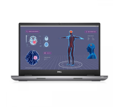 Ноутбук DELL Precision 7780, Intel Core i7-13850HX, 17.3", UHD, 128GB DDR5, 2TB SSD, NV RTX 5000, Linux, KB Eng/Rus, серый