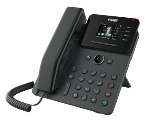 SIP-телефон Fanvil V61W, 4 SIP-аккаунта, 2.4" 320x240 цветной экран, POE, БП в комплекте, 2x1 Gbps, Wi-Fi 6, BT 5.4, черный SIP-телефон Fanvil V61W, 4 SIP-аккаунта, 2.4" 320x240 цветной экран, POE, БП в комплекте, 2x1 Gbps, Wi-Fi 6, BT 5.4, черный