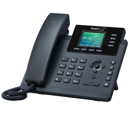 SIP-телефон YEALINK SIP-T34W, 4 аккаунта, Wi-Fi, USB, 2.4" цветной LCD-экран 2.4" 320х240, PoE, GigE, БП в комплекте, черный
