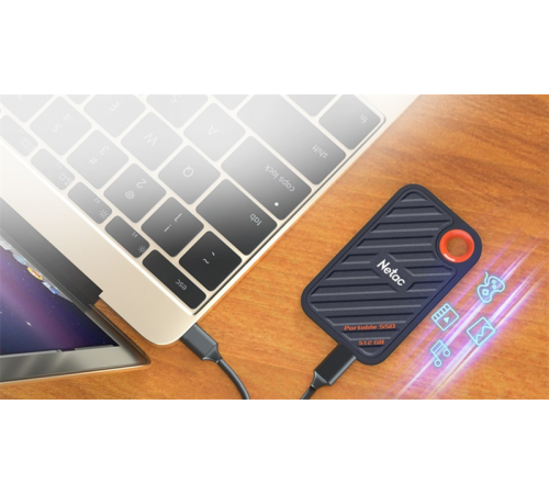 Внешний накопитель SSD 1TB Netac ZX20 II, USB 3.2, черный