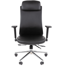 Офисное кресло Chairman 500LUX, экокожа, черный