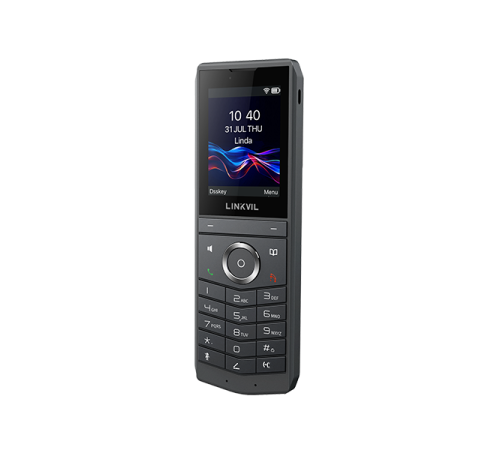 SIP-телефон LINKVIL W620W, 8 SIP-аккаунтов, 2.4" 240 х 320 цветной экран, BT 5.0, 3000 mAh, черный
