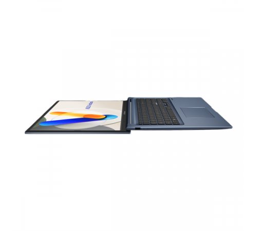 Ноутбук ASUS Vivobook 17 X1704VA-AU982, Intel Core 5 120U, 17.3", FHD, 1920x1080, 16:9, DDR5 16GB, 512Gb SSD, Intel UHD Graphics, Wi-Fi 6+, BT 5.2, No OS, синий