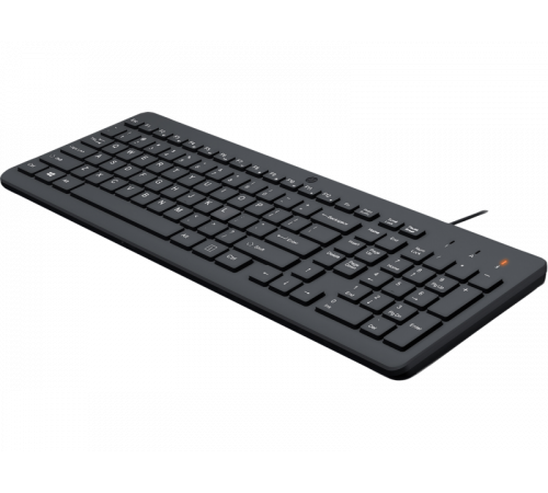 Клавиатура проводная HP 150, USB. черный