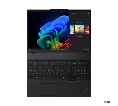 Ноутбук Lenovo ThinkPad T16 G4/ 16"/ WUXGA/ 1920x1200/ IPS/ AMD Ryzen AI 7 PRO 350/16GB DDR5/512GB SSD/Radeon 860M/WiFi7/BT/Kb Ru/Eng/Win 11 Pro ENG/черный
