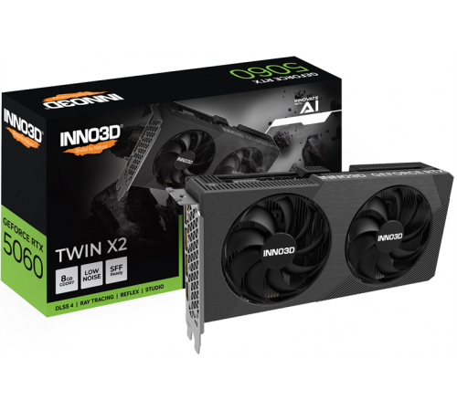 Видеокарта INNO3D RTX 5060 Twin X2 8GB, GDDR7/128-bit