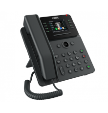 SIP-телефон Fanvil V62W, 12 SIP-аккаунтов, 2.8" 320x240 цветной экран, POE, БП в комплекте, 2x1 Gbps, Wi-Fi 6, BT 5.4, черный