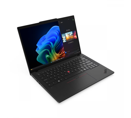 Ноутбук Lenovo ThinkPad T14 Gen6, Intel Ultra 7 255H/16+16Gb DDR5-5600/1Tb SSD m.2/Intel Graphics/14"/WUXGA/1920x1200/IPS/WiFi 6E/BT/Kb Ru/Eng/Win11 Pro/черный