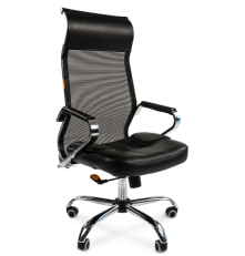 Офисное кресло Chairman 700, экопремиум, черный/сетка