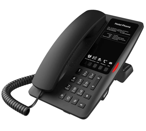 SIP-телефон Fanvil H4, 2 SIP-аккаунта, POE, БП, 2x100 Мб/сек, чёрный